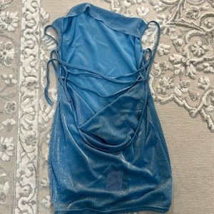 Sparkly light blue mini dress🩵